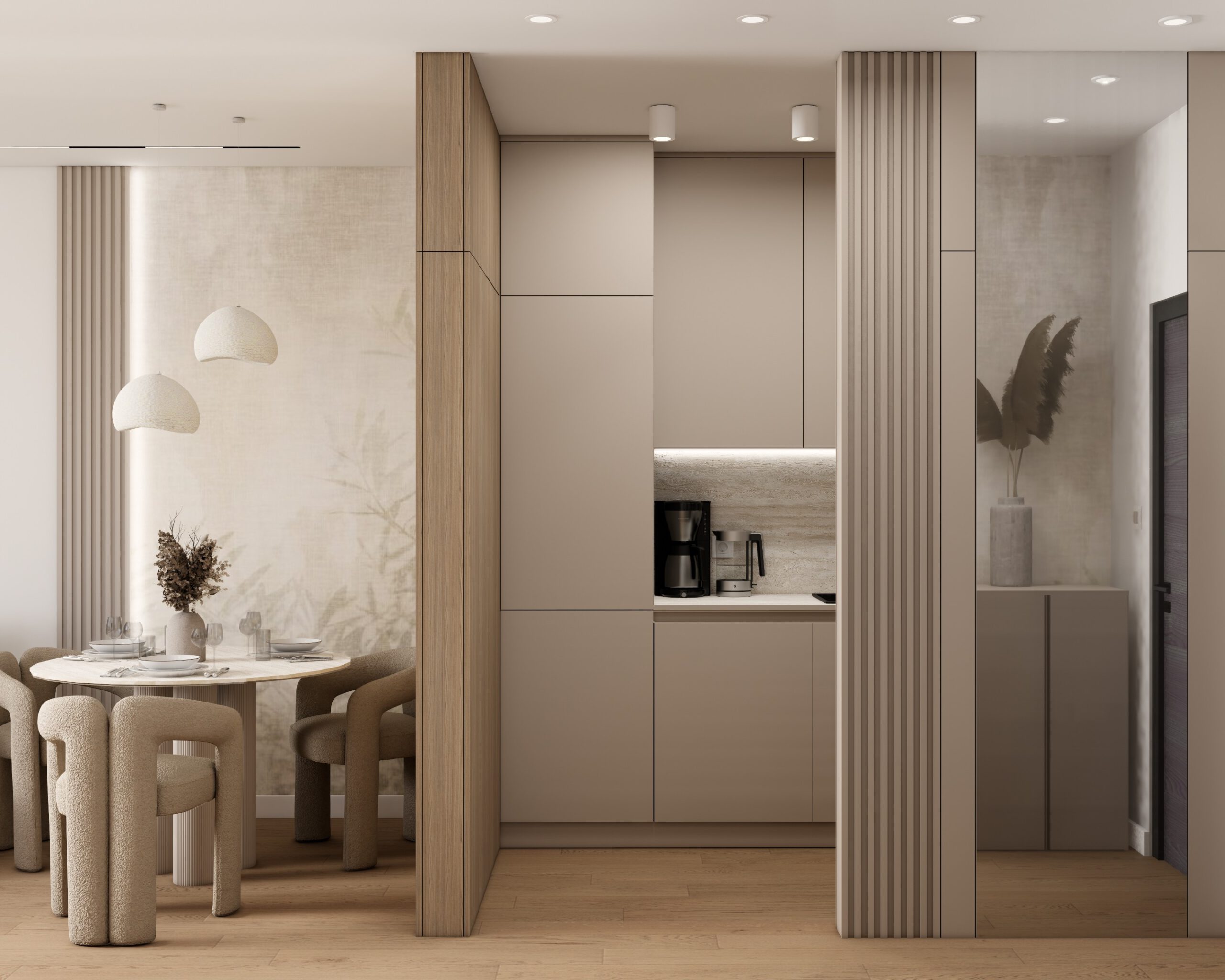 Enterijer jednosobnog stana od 40 m² 